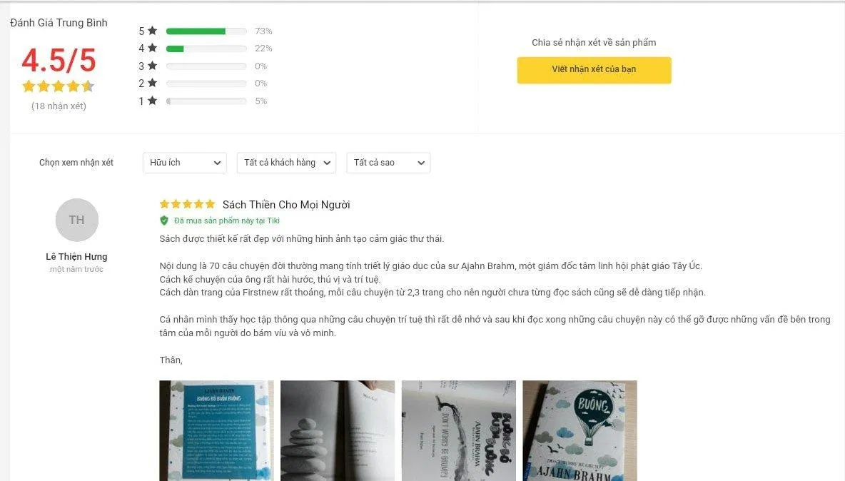 Đánh giá của độc giả về cuốn sách Buông Bỏ Buồn Buông Đánh giá của độc giả về cuốn sách Buông Bỏ Buồn Buông