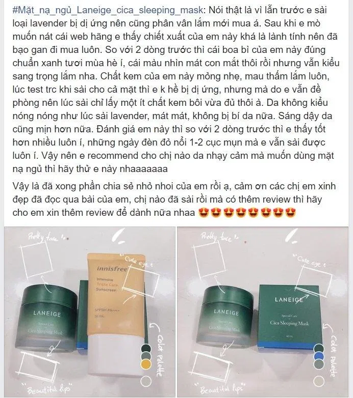 Đánh giá của khách hàng tại Facebook