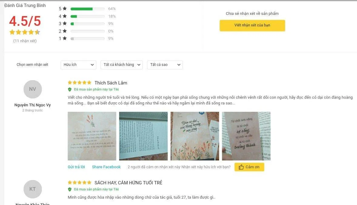 Đánh giá của độc giả về cuốn sách Đến Cỏ Dại Còn Đàng Hoàng Mà Sống Đánh giá của độc giả về cuốn sách Đến Cỏ Dại Còn Đàng Hoàng Mà Sống