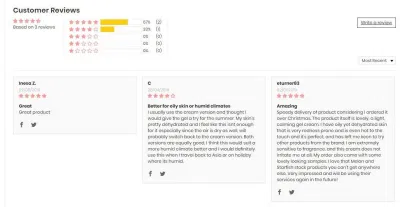 làm đẹp Đánh giá tích cực của khách hàng trên web Melonandstarfish.com. (Nguồn: BlogAnChoi)