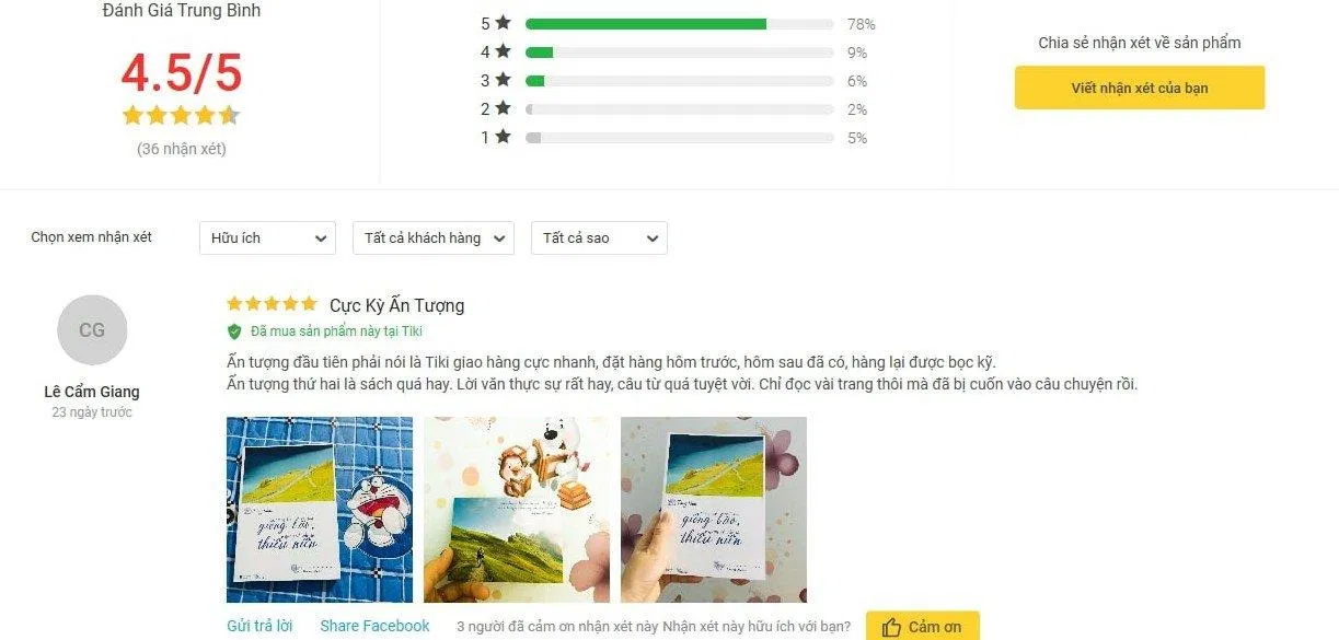Đánh giá của độc giả về cuốn sách Mong Bạn Trải Qua Giông Bão, Quay Về Vẫn Là Thiếu Niên Đánh giá của độc giả về cuốn sách Mong Bạn Trải Qua Giông Bão, Quay Về Vẫn Là Thiếu Niên