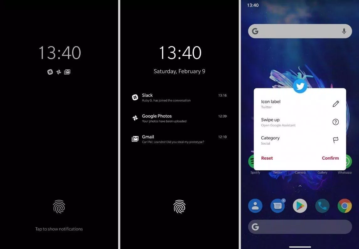 oneplus 7t Hệ điều hành Oxygen OS 10 đi kèm nhiều tính năng thú vị. Ảnh: internet