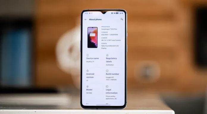 oneplus 7t Thông số cấu hình chi tiết của OnePlus 7T. Ảnh: internet