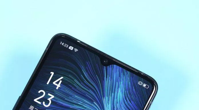oppo reno ace Màn hình của Oppo Reno Ace vẫn có thiết kế quen thuộc. Ảnh: internet