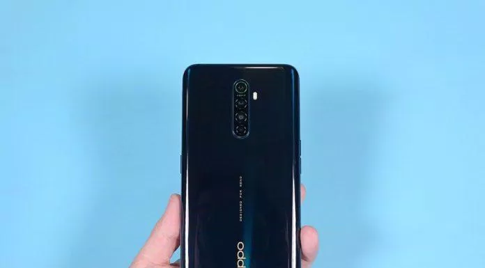 oppo reno ace Mặt lưng Reno Ace được thiết kế mềm mại. Ảnh: internet