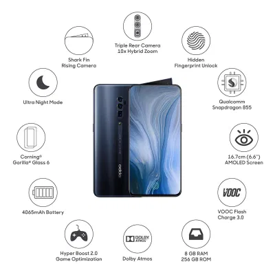 oppo Các thông số cấu hình của Oppo Reno 2. Ảnh: internet