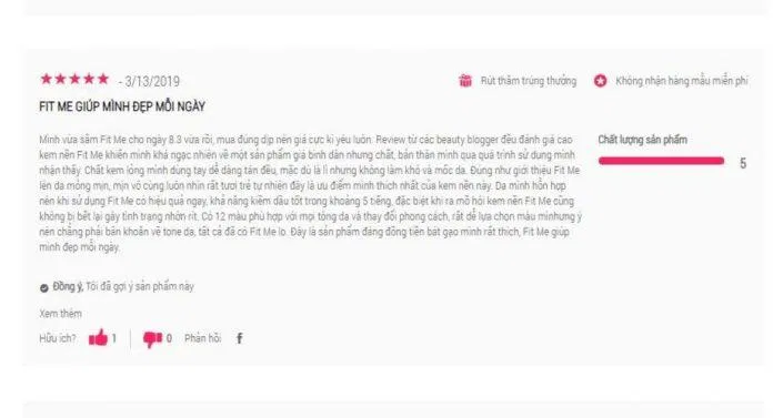 Đánh giá của khách hàng trên website của hãng (Nguồn: BlogAnChoi)
