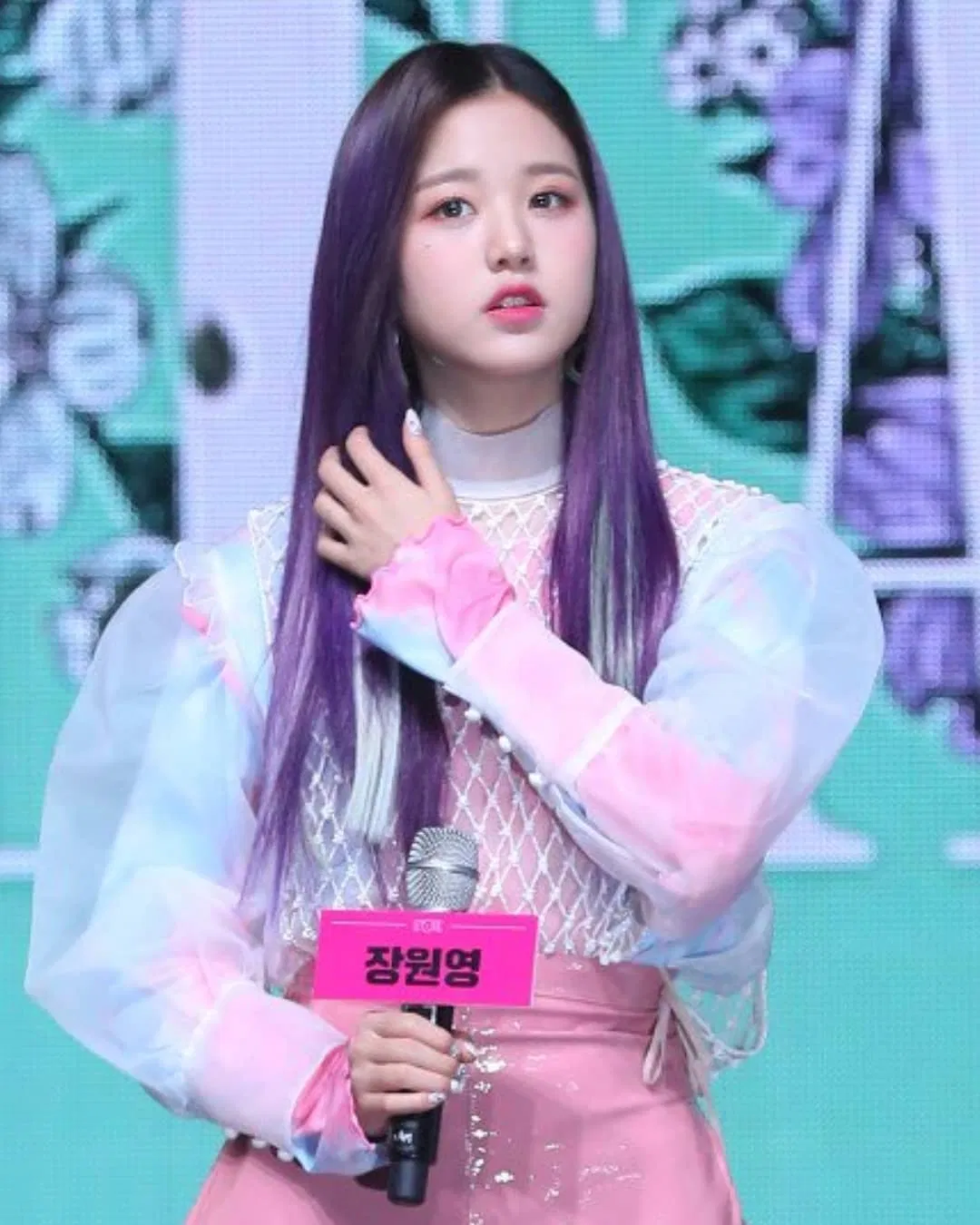 Mái tóc gây sốt một thời của Jang Won Young jang won young tóc tím