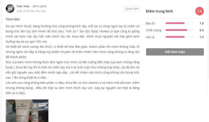 kem dưỡng da tay tốt
