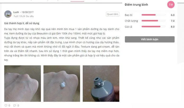 kem dưỡng da tay tốt