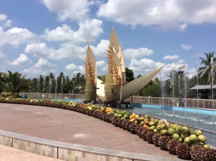 Một góc không gian dừa tại Festival Dừa 2015 