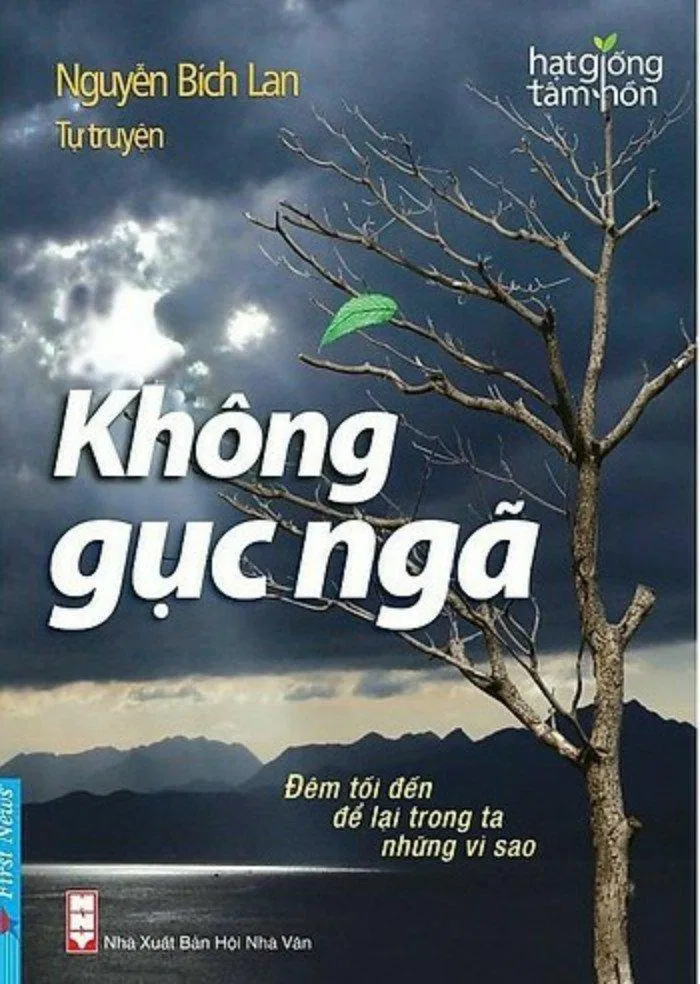 Bìa cuốn tự truyện Không Gục Ngã Bìa cuốn tự truyện Không Gục Ngã