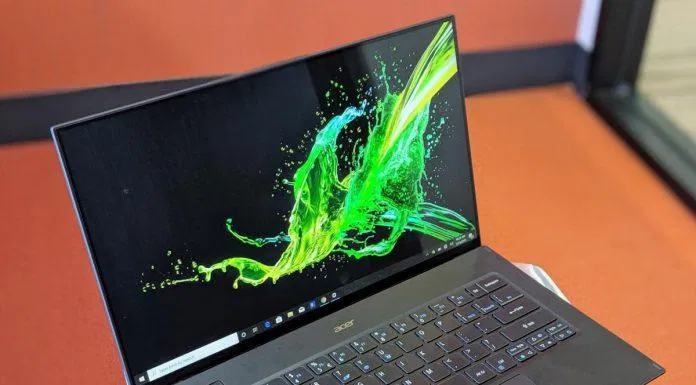 Acer Swift 7 Chất liệu cấu thành vỏ máy cũng rất cao cấp. Ảnh: internet