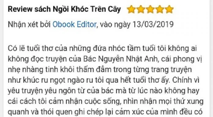 Ngồi khóc trên cây