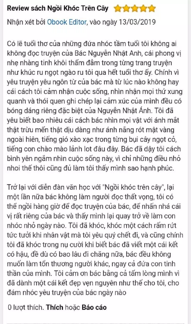 Ngồi khóc trên cây