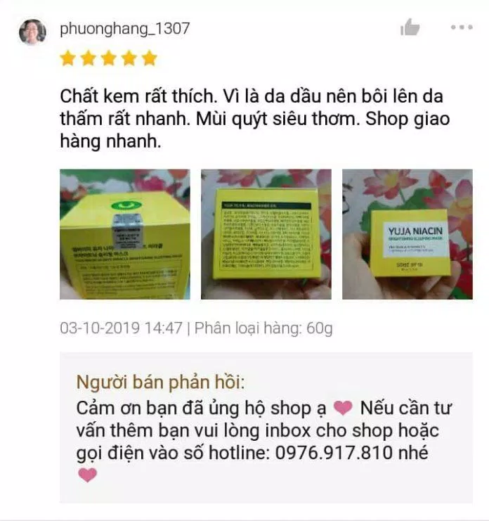 Review siêu có tâm từ khách hàng sử dụng tại Shopee. ( Ảnh: BlogAnChoi )