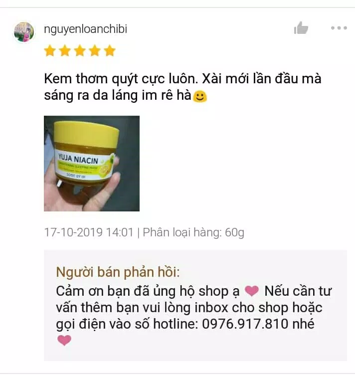 Mùi hương thanh mát dễ chịu của mặt nạ ngủ Yuja Some By Mi đủ sức đốn tim bất cứ cô nàng nào nào. ( Ảnh: BlogAnChoi )