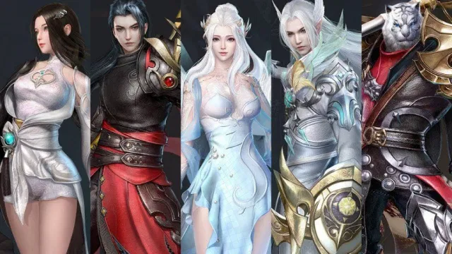 Tạo hình đẹp mắt của các nhận vật trong game mới taọ hình