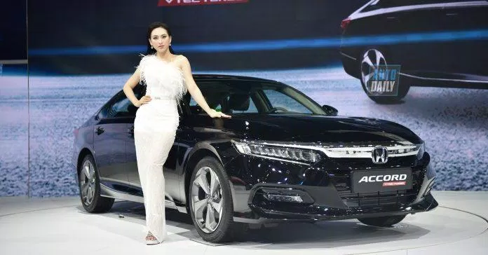 xe Honda Accord tại buổi triển lãm. Ảnh: internet