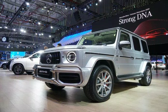 xe Mẫu xe Mercedes-AMG G 63 2020 tại triển lãm. Ảnh: internet