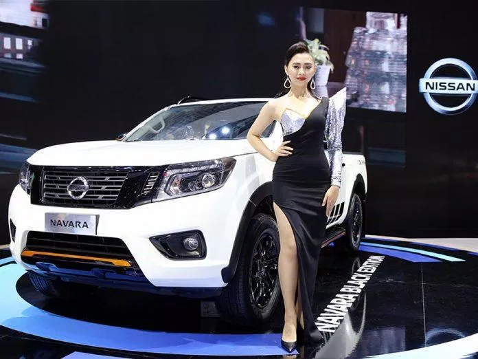 xe Mẫu xe Nissna Navara Black Edition tại triển lãm. Ảnh: internet