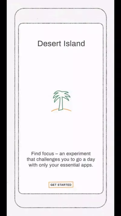 app Ứng dụng Desert Island của Google. Ảnh: internet