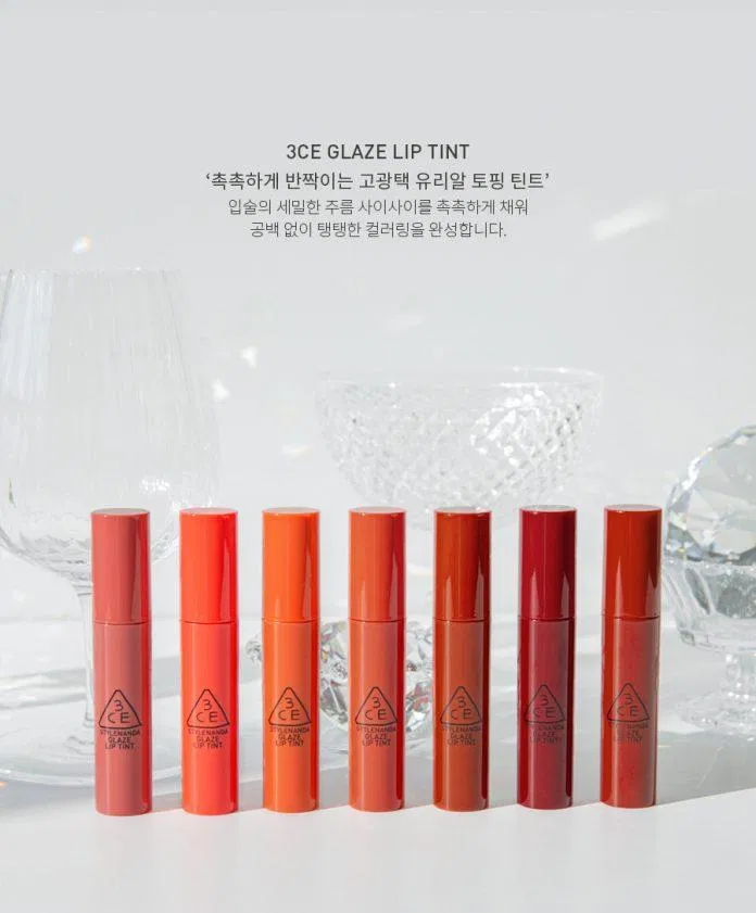 3CE Glaze Lip Tint hứa hẹn sẽ là một siêu phẩm mới, đem đến cho tín đồ yêu thích son môi một mùa đông không lạnh