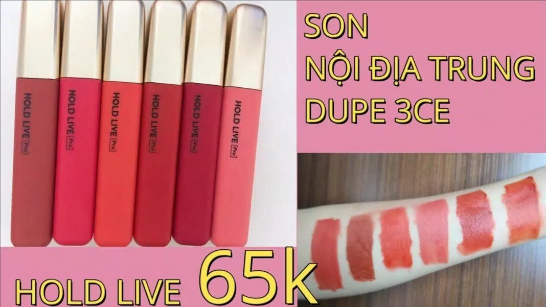 Bộ sưu tập son Hold Live Air Soft Mist Lip Glaze khá được chào đón (nguồn: Internet)