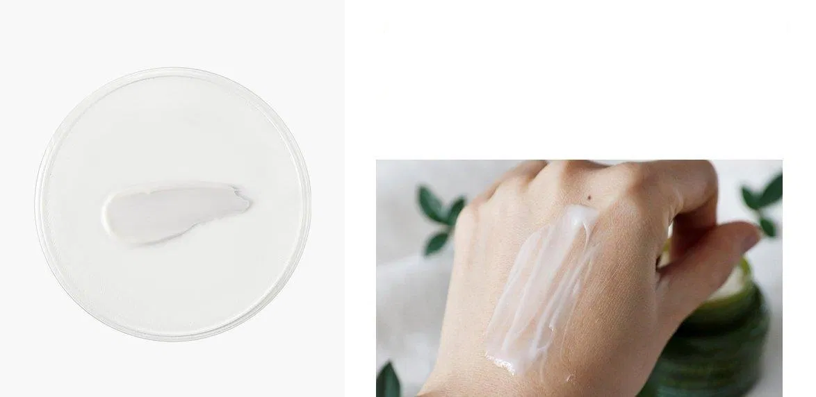 Chất kem màu trắng đục, có hương thơm dậy mùi trà xanh (ảnh: internet).