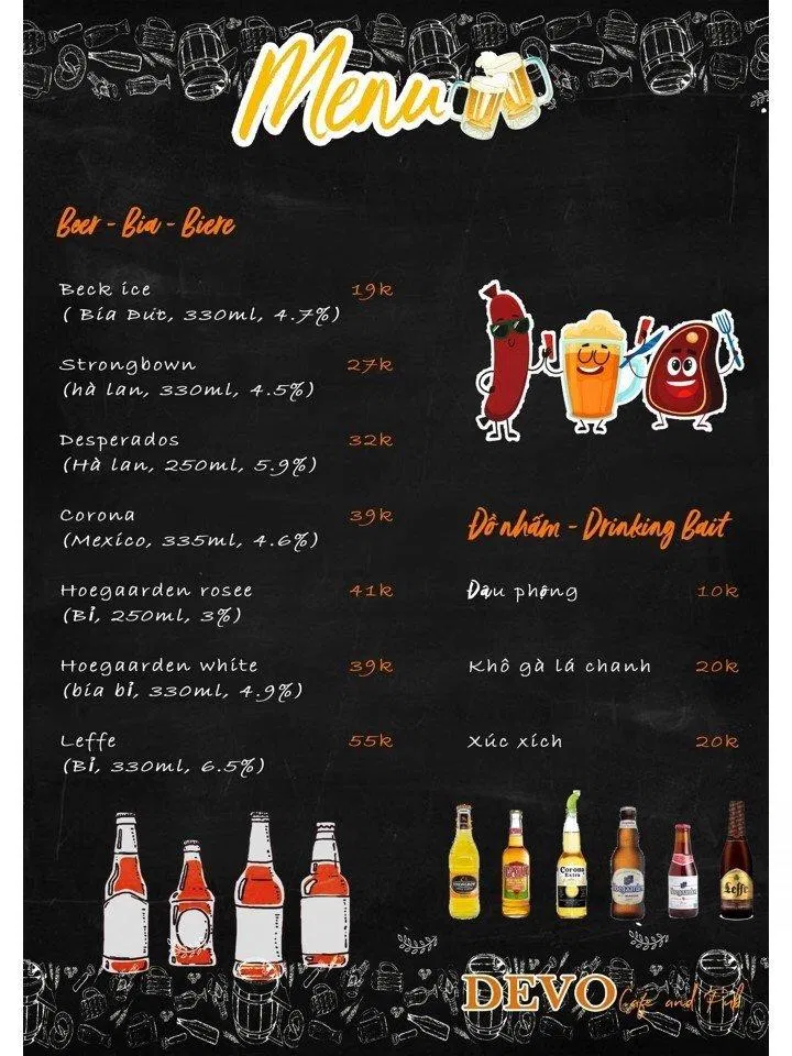 Cuối tuần lạc vào quán bia tây Devo Cafe and Beer