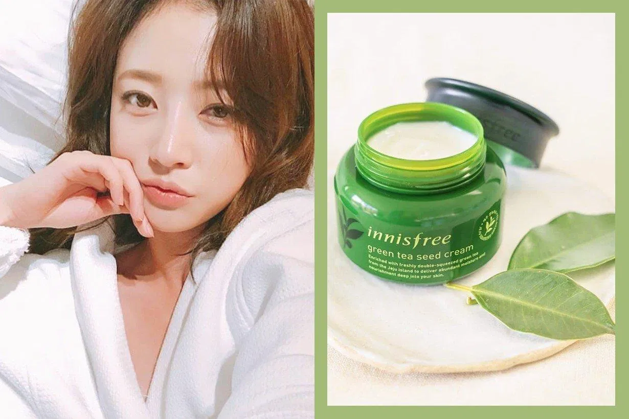 Kem Innisfree Green Tea Seed Cream giúp hạn chế mụn, cải thiện làn da tươi sáng, mạnh khỏe hơn (ảnh: internet).