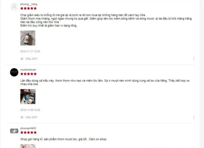 Đánh giá của khách hàng đã sử dụng trên trang Shopee. (nguồn: BlogAnChoi)