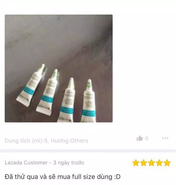 Đánh giá của khách hàng sử dụng titinh chất cấp ẩm Yves Rocher Mini Ultra Moisturizing Liquid Serum 5ml trên Lazada