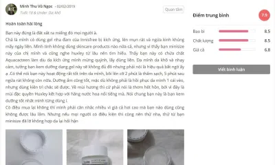 Đánh giá của khách hàng tại Sheis (ảnh: BlogAnChoi)