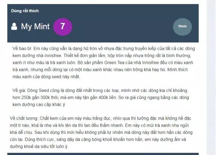 Đánh giá của khách hàng sử dụng sản phẩm trên trang vnwriter (nguồn: BlogAnChoi).