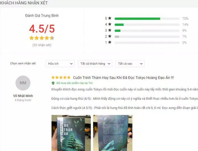 Đánh giá về cuốn sách Hokkaido Mê Trận Án đánh giá