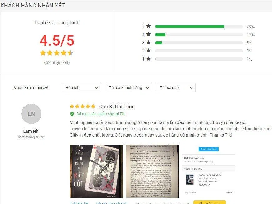 Đánh giá về cuốn sách Tên Của Trò Chơi Là Bắt Cóc đánh giá