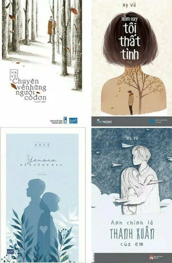 Những cuốn sách đã xuất bản của Hạ Vũ Những cuốn sách đã xuất bản của Hạ Vũ
