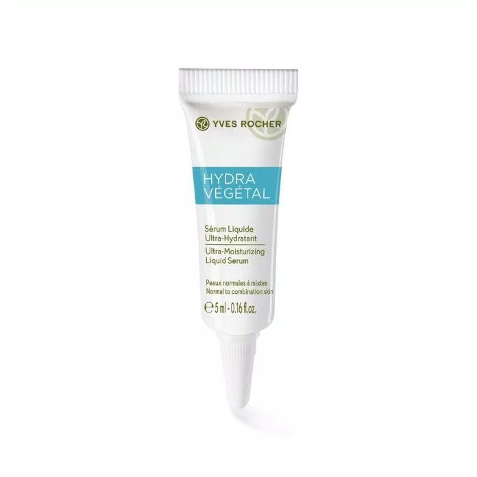 Yves Rocher Mini Ultra Moisturizing Liquid Serum 5ml có chiết xuất lành tính từ thiên nhiên, cấp ẩm cho làn da một cách an toàn