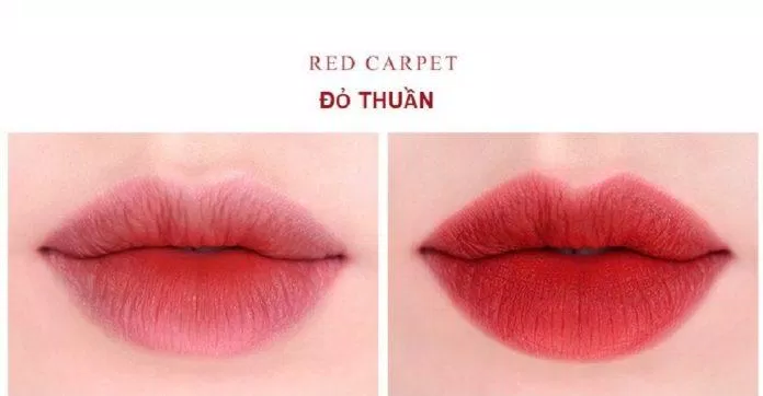 Son Roamand Zero Gram Matte Lipstick màu Red Carpet (ảnh: Internet)