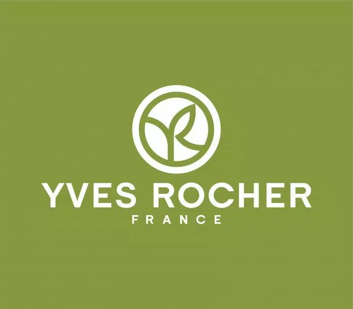 Thương hiệu Yves Rocher với logo màu xanh lá thiên nhiên, đơn giản, mát mắt. (Ảnh: Internet)