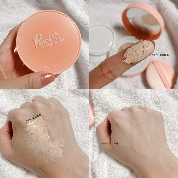 Chất phấn mỏng của "em" cushion trái đào Black Rouge. (nguồn: Internet)