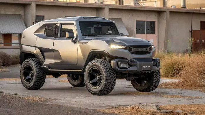 xe bọc thép Xe ô tô bọc thép Rezvani Tank. Ảnh: internet