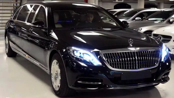 xe bọc thép Mẫu xe bọc thép Mercedes-Maybach S600 Pullman Guard. Ảnh: internet