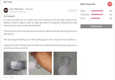 Đánh giá của khách hàng tại Sheis (ảnh: BlogAnChoi)