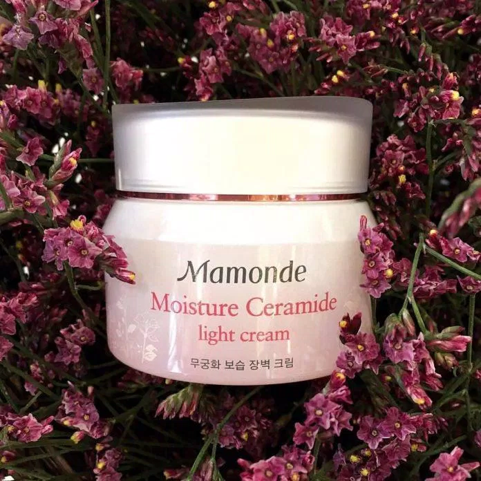 Hình thức hộp kem dưỡng ẩm Mamonde Moisture Ceramide Light Cream đẹp, nhẹ nhàng, nữ tính và dễ thương (ảnh: internet).