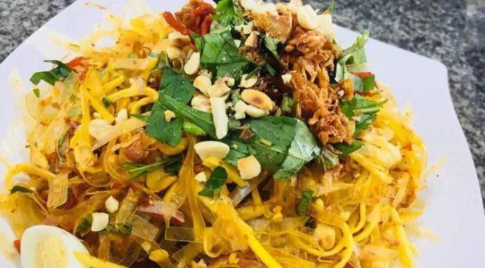 bánh tráng trộn
