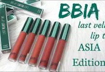 Thiết kế của son BBIA Last Velvet Lip Tint Asia Edition hiện rõ không khí Giáng Sinh. (nguồn: Internet)