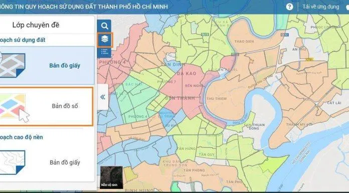 Bước 2.2 tra cứu thông tin quy hoạch trên máy tính (Nguồn: Internet) Bước 2.2 tra cứu thông tin quy hoạch trên máy tính (Nguồn: Internet)