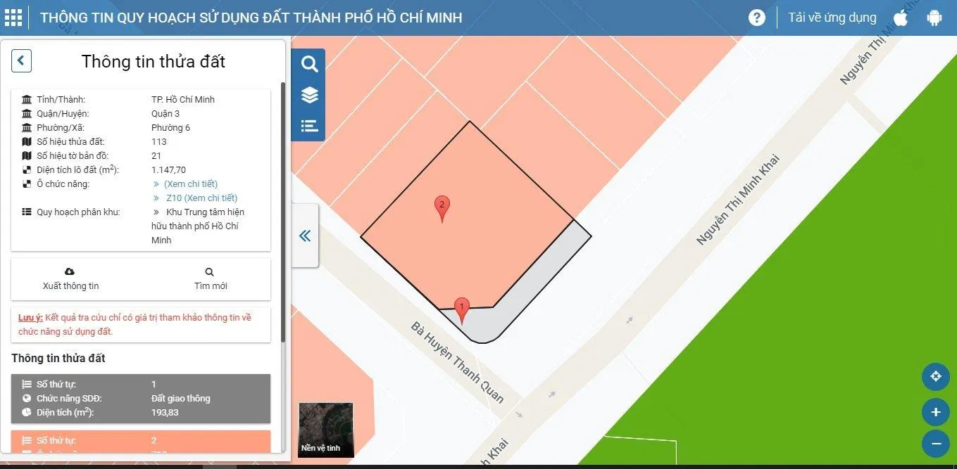 Bước 4 tra cứu thông tin quy hoạch trên máy tính (Nguồn: Internet) Bước 4 tra cứu thông tin quy hoạch trên máy tính (Nguồn: Internet)